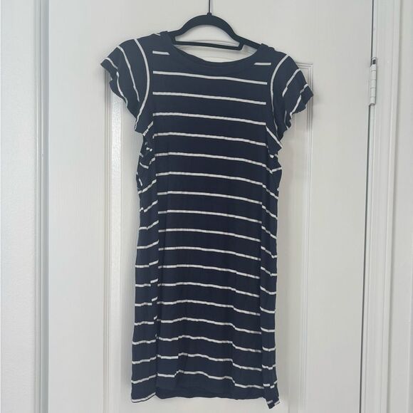 Abercrombie Navy and White Striped Dress -medium - Picture 1 of 3